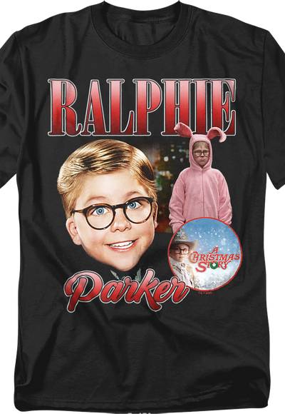 Ralphie Parker Collage Christmas Story T-Shirt