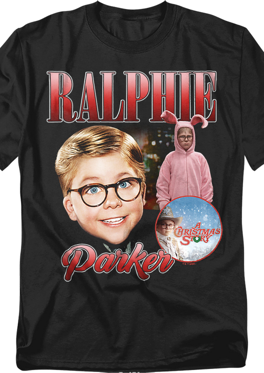 Ralphie Parker Collage Christmas Story T-Shirt - main product image