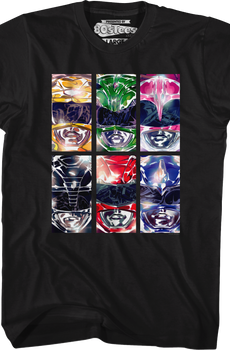 Ranger Panels Morphin Power Rangers T-Shirt