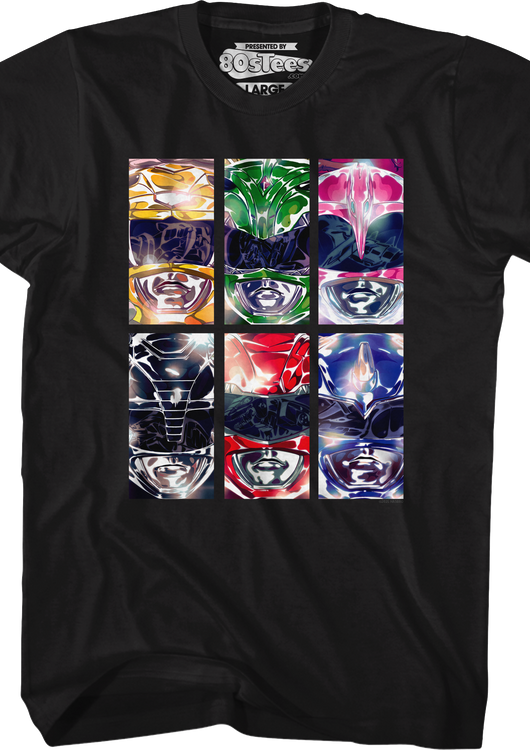 Ranger Panels Morphin Power Rangers T-Shirt - main product image