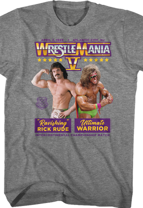 Ultimate Warrior vs Rick Rude WrestleMania T-Shirt