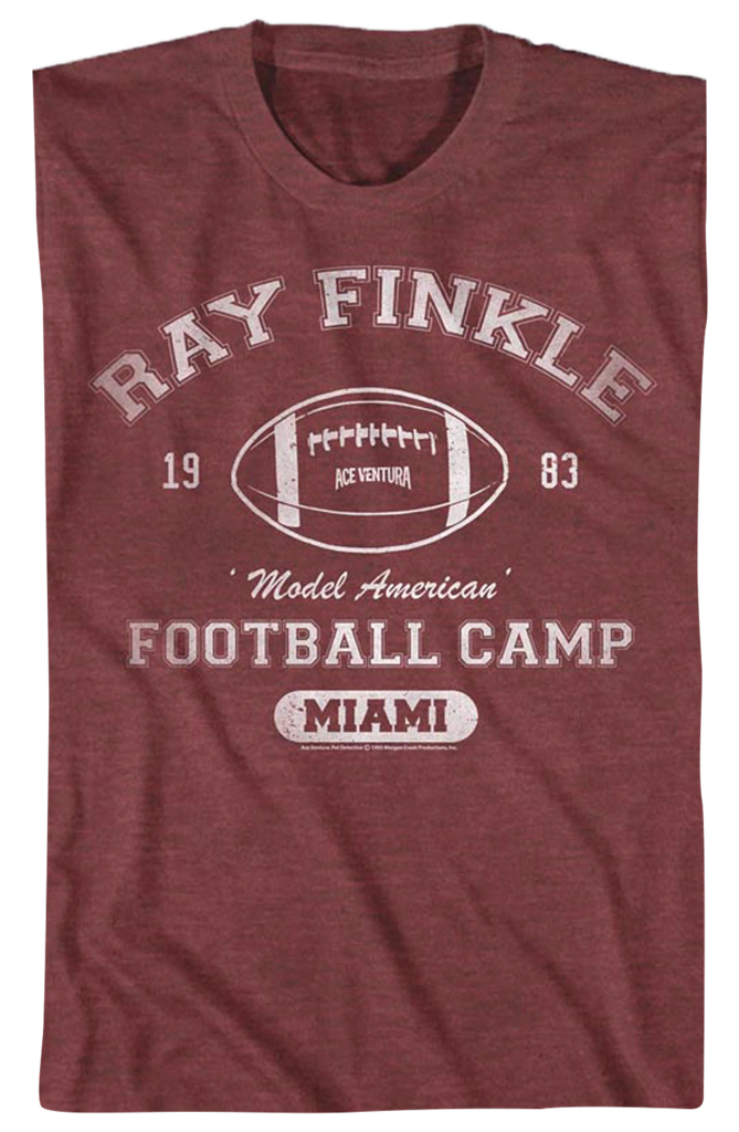 Ray Finkle Football Camp TShirt Ace Ventura Mens TShirt