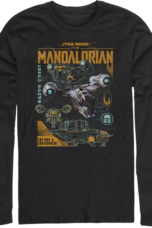 Razor Crest The Mandalorian Star Wars Long Sleeve Shirtmain product image
