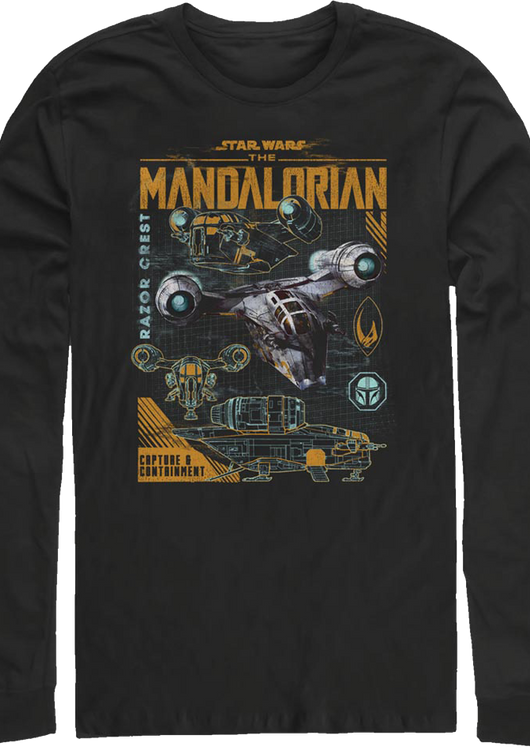 Razor Crest The Mandalorian Star Wars Long Sleeve Shirt - main product image