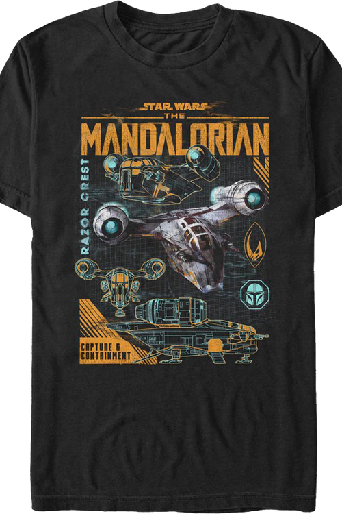 Razor Crest The Mandalorian Star Wars T-Shirt - main product image