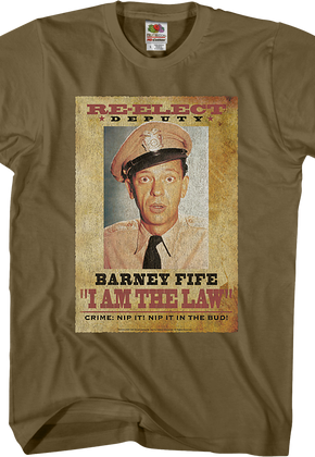 Re-Elect Deputy Barney Fife Andy Giffith Show T-Shirt