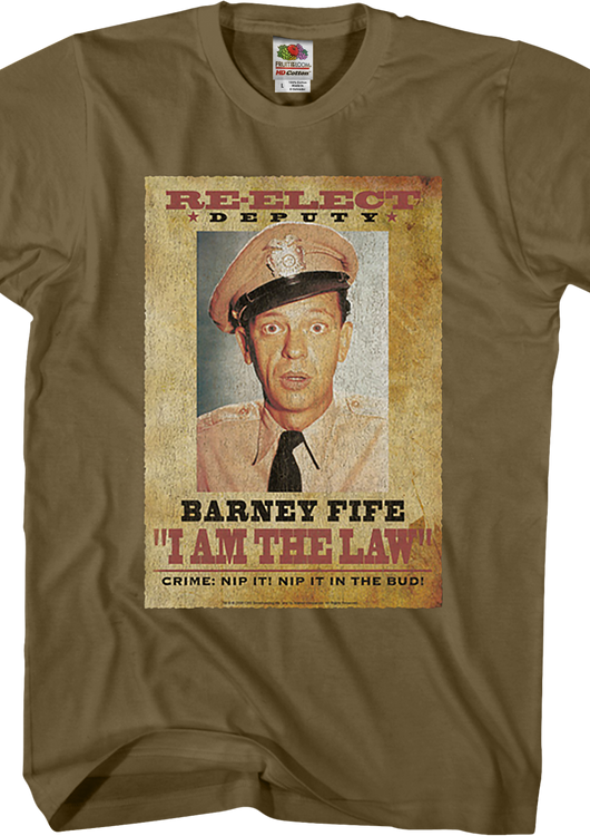 Re-Elect Deputy Barney Fife Andy Giffith Show T-Shirt - main product image