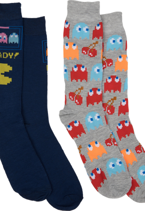 Ready For Action and All-Over Ghosts Pac-Man 2-Pack Socks