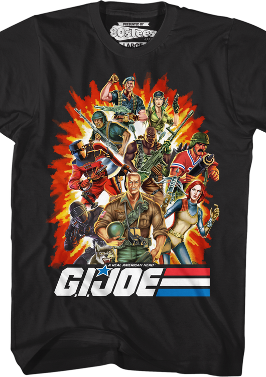 Real American Heroes Group GI Joe T-Shirt - main product image