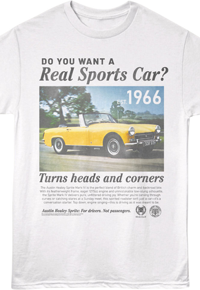 Real Sports Car Austin Healey Sprite British Motor Heritage T-Shirt
