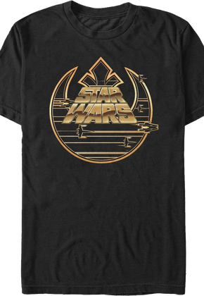 Rebel Alliance And Movie Logos Star Wars T-Shirt