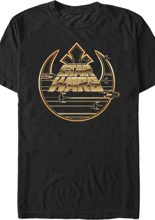 Rebel Alliance And Movie Logos Star Wars T-Shirt - main product image