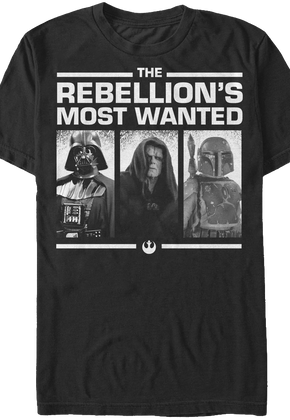 Rebellion's Most Wanted Star Wars T-Shirt