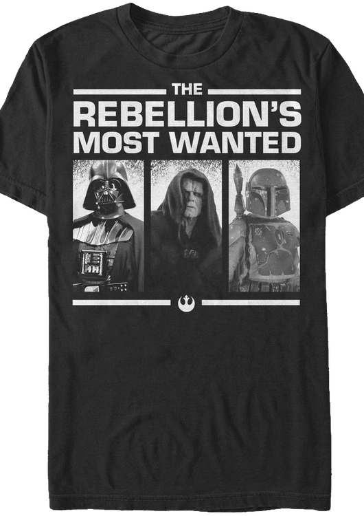 Rebellion's Most Wanted Star Wars T-Shirt - main product image