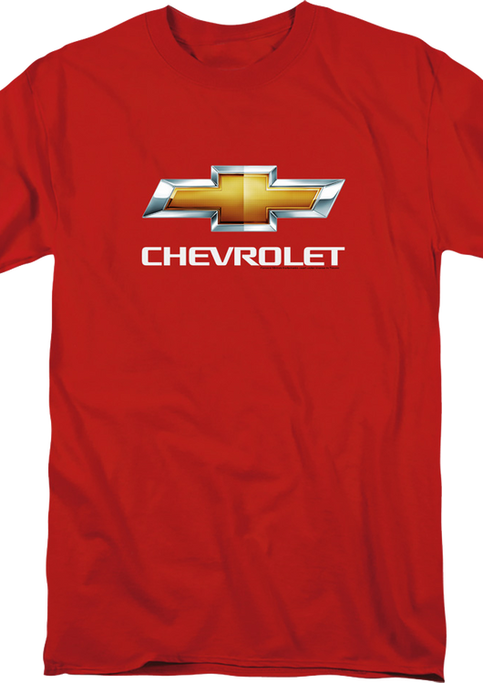 Red Classic Logo Chevrolet T-Shirt - main product image