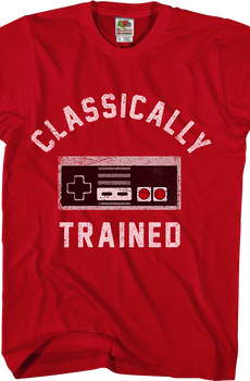 Red Classically Trained NES Controller Shirt