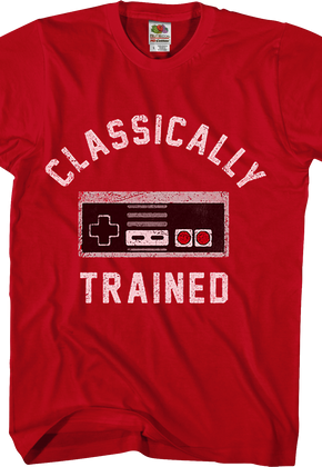 Red Classically Trained NES Controller Shirt