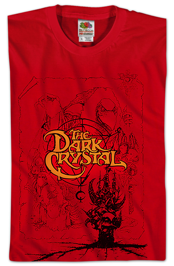 Red Dark Crystal T-Shirt: Mens Dark Crystal T-Shirt