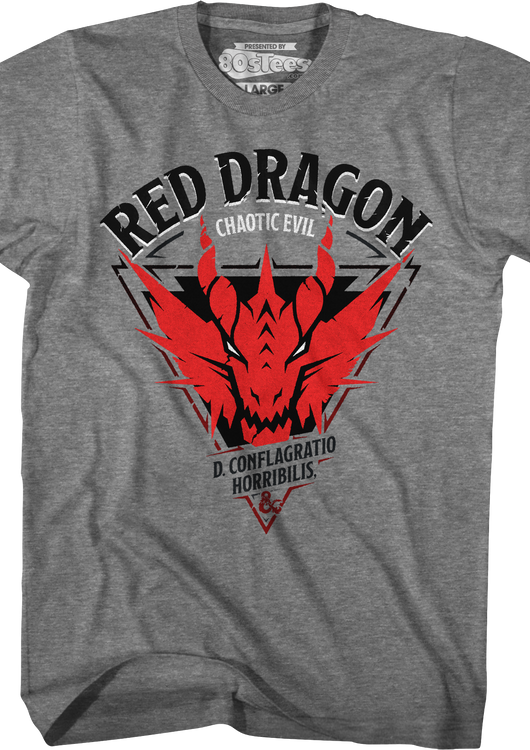 Red Dragon D. Confligratio Horribilis Dungeons & Dragons T-Shirt - main product image