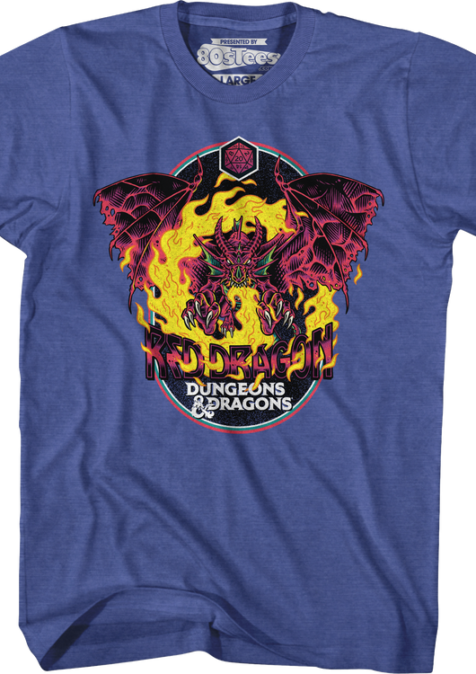 Red Dragon Dungeons & Dragons T-Shirt - main product image