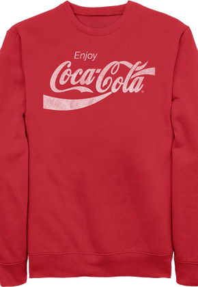 Red Enjoy Coca-Cola Sweatshirt