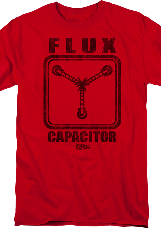 Red Flux Capacitor Back To The Future T-Shirt - main product image