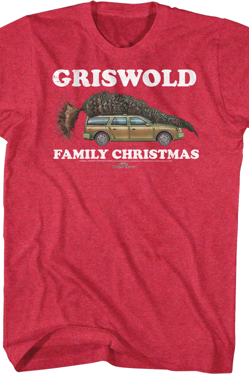 Red Griswold Family Christmas Vacation T-Shirtmain product image
