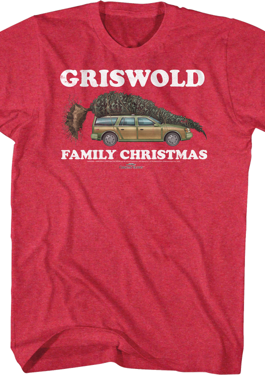 Red Griswold Family Christmas Vacation T-Shirt - main product image