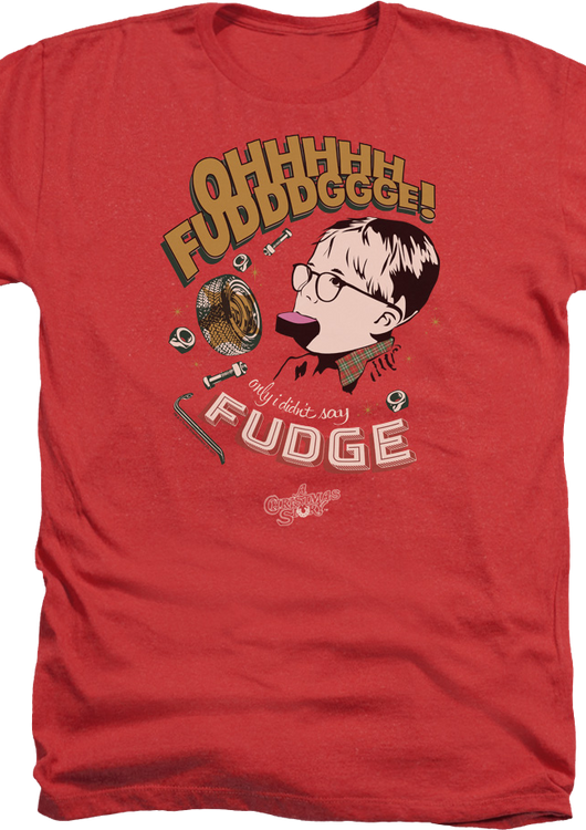 Red Heather Oh Fudge Christmas Story T-Shirt - main product image