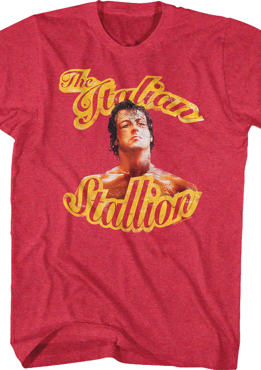 Red Italian Stallion Rocky T-Shirt - main product image