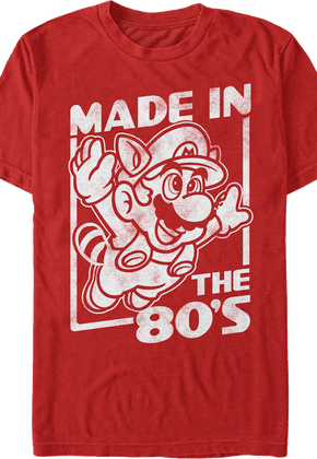Red Made In The 80's Super Mario Bros. 3 T-Shirt
