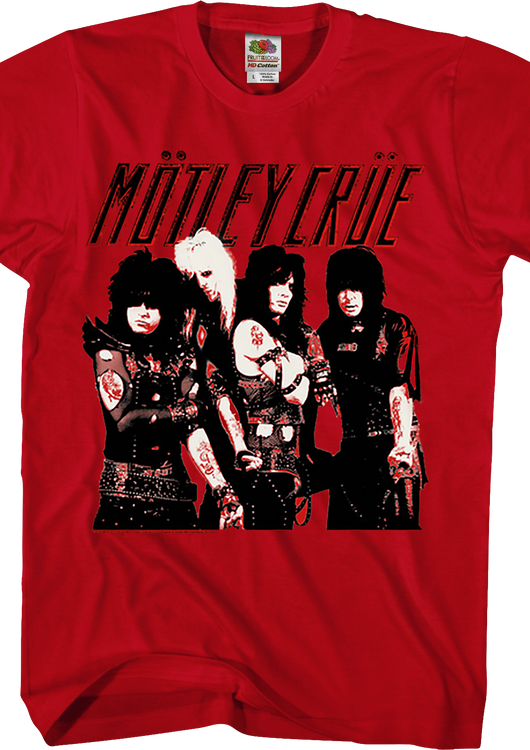 Red Photo Motley Crue T-Shirt - main product image