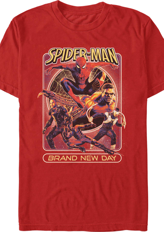 Red Poster Spider-Man:Brand New Day Shirt - main product image