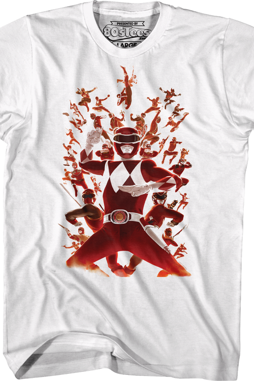 Red Ranger Collage Mighty Morphin Power Rangers T-Shirtmain product image