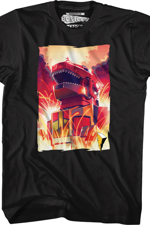 Red Ranger Dinozord Mighty Morphin Power Rangers T Shirt