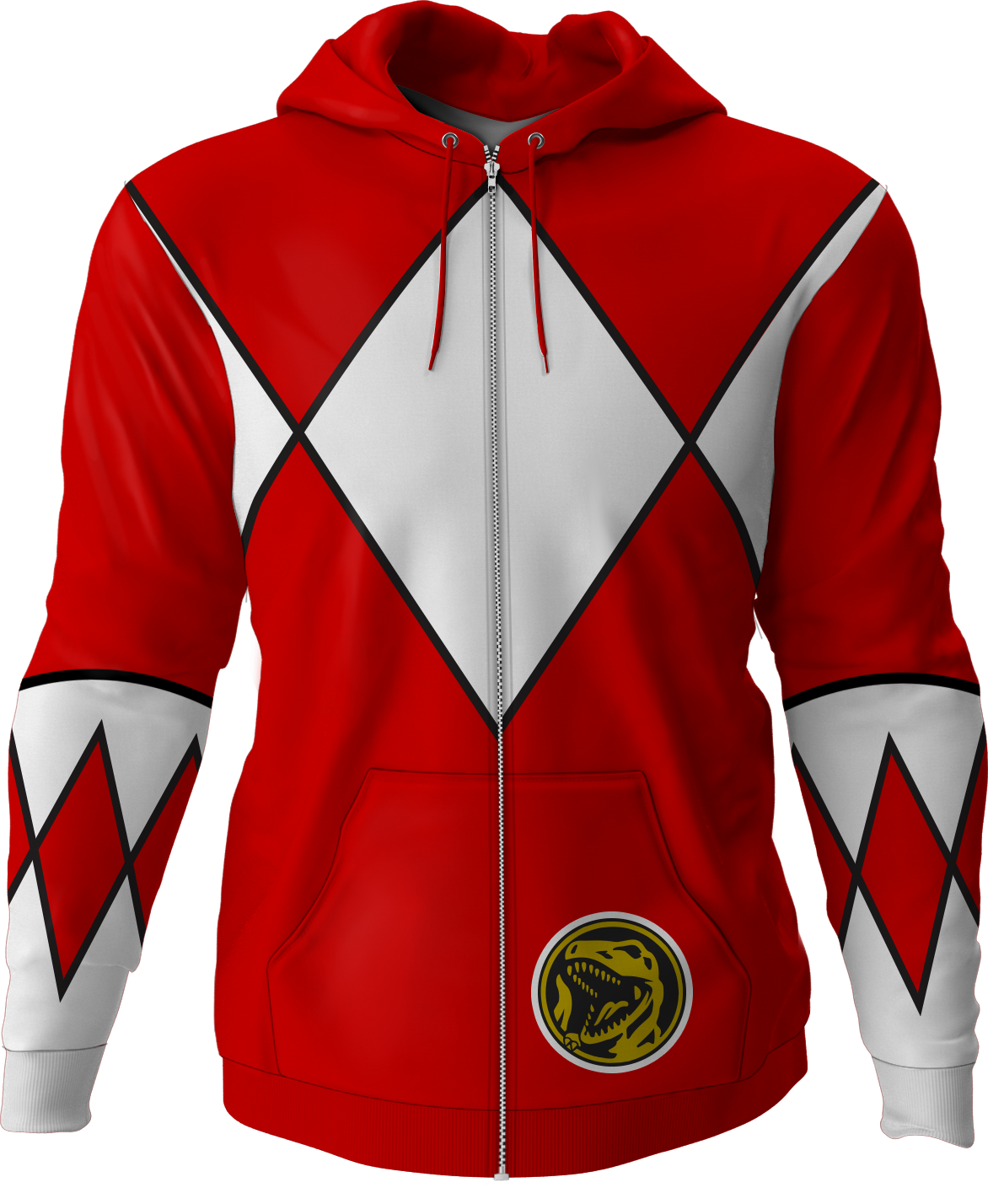 Red Ranger Mighty Morphin Power Rangers Costume Hoodie