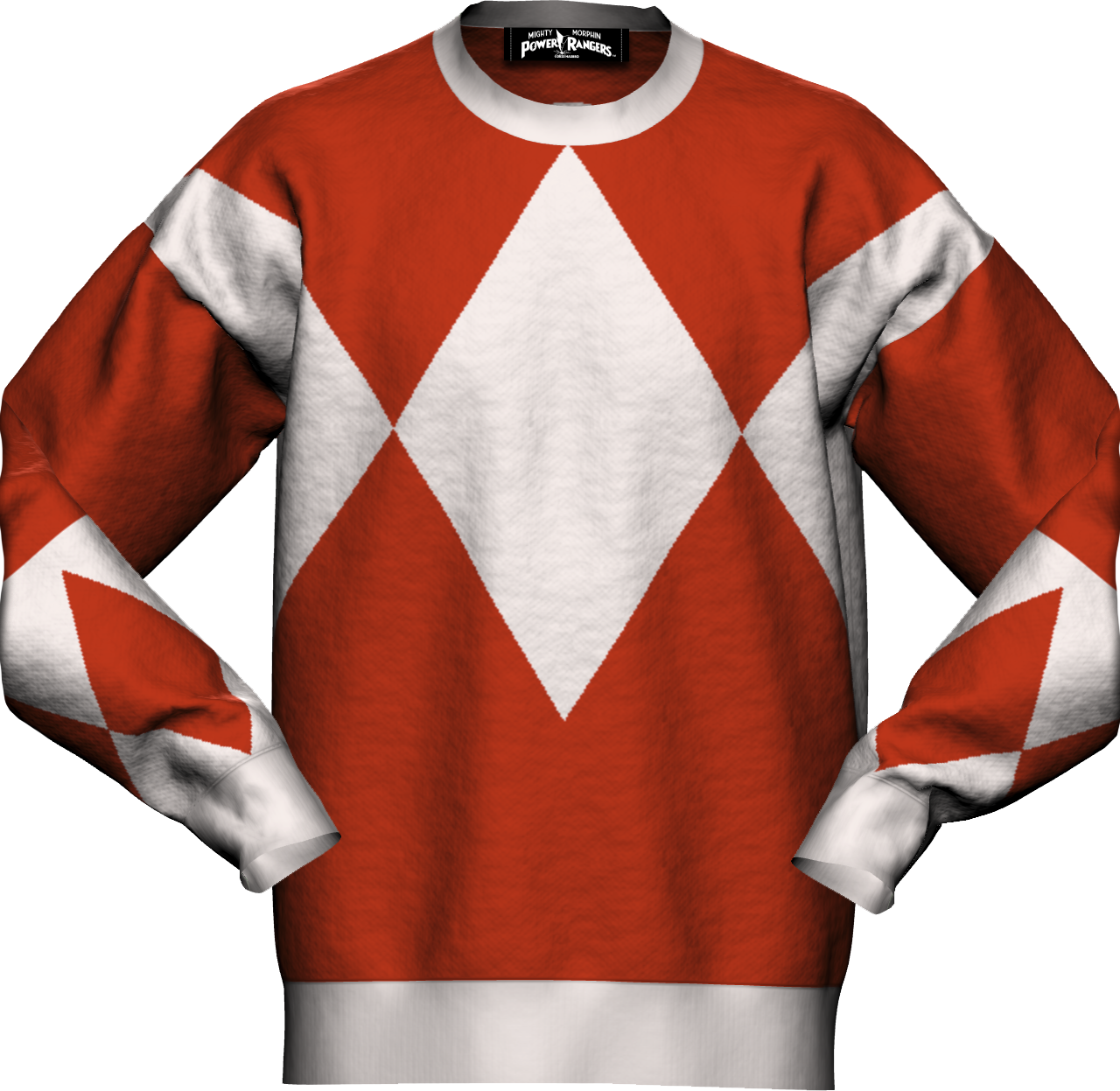 Red Ranger Mighty Morphin Power Rangers Knitted Sweater
