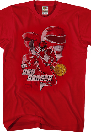 Red Ranger Mighty Morphin Power Rangers T-Shirt