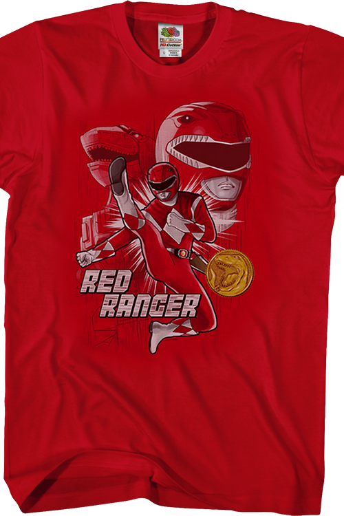 Red Ranger Mighty Morphin Power Rangers T-Shirtmain product image