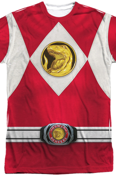 Red Ranger Sublimation Costume Shirt
