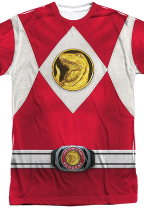 Red Ranger Sublimation Costume Shirt