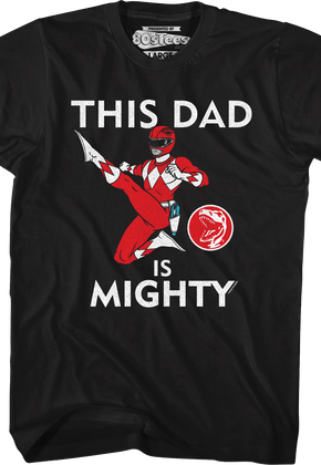 Red Ranger This Dad Mighty Morphin Power Rangers T-Shirt