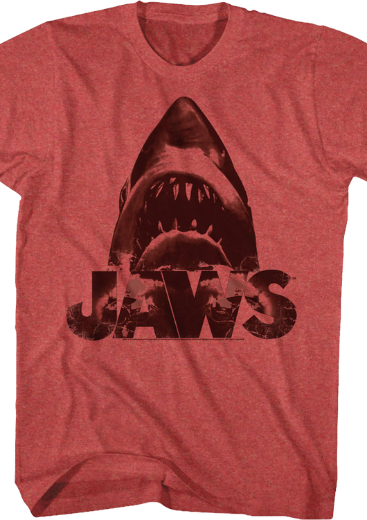 Vintage Red Shark Jaws T-Shirt - main product image