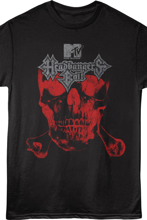 Red Skull Headbangers Ball MTV T-Shirtmain product image