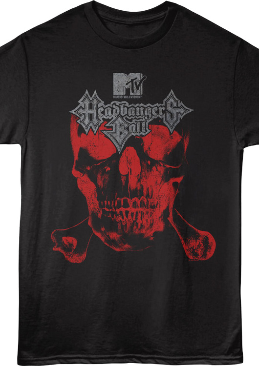 Red Skull Headbangers Ball MTV T-Shirt - main product image