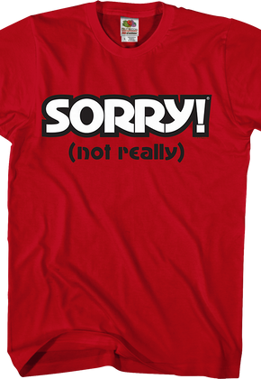 Red Sorry T-Shirt