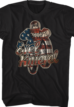 Red White and Blue Evel Knievel T-Shirt