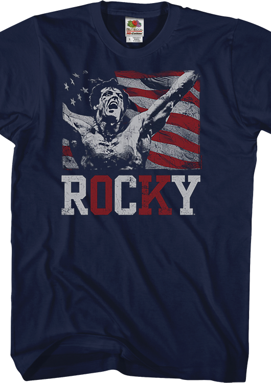 Red White and Blue Rocky T-Shirt - main product image