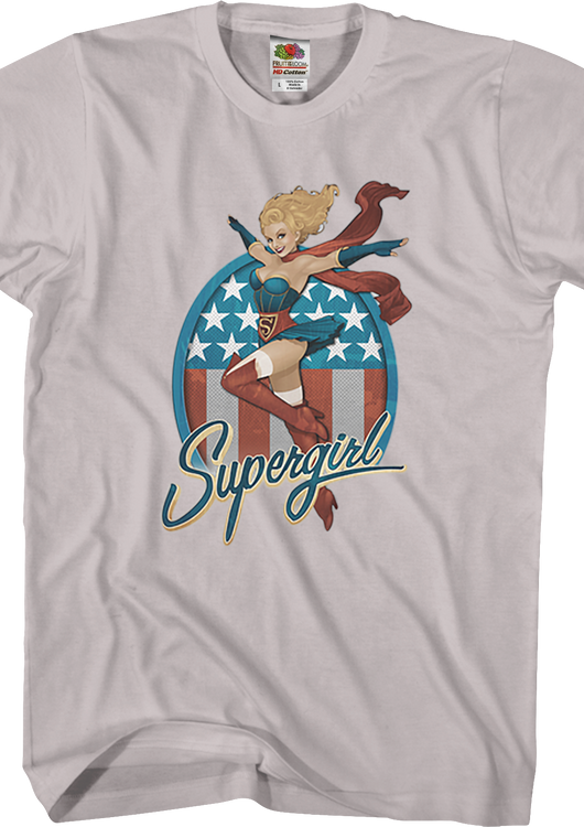 Red White and Blue Supergirl T-Shirt - main product image