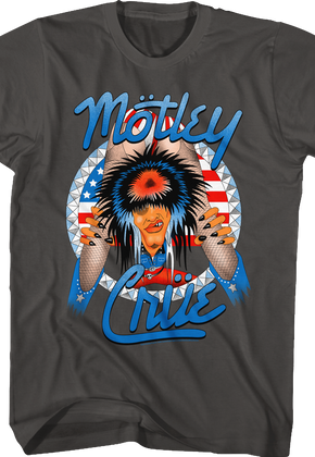 Red White and Crue Allister Fiend Motley Crue T-Shirt